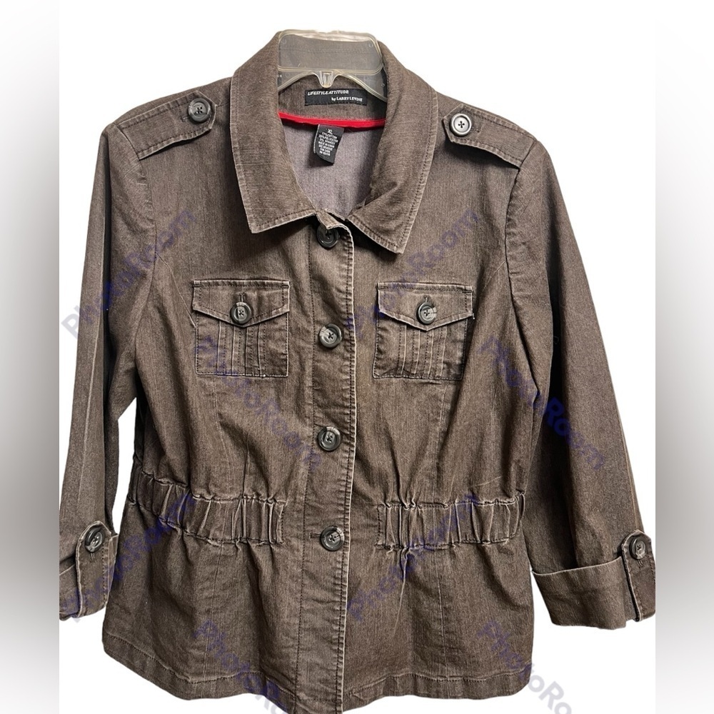 Lifestyle Attitude by Larry Levine Utility Jacket XL